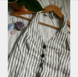 Striped romper